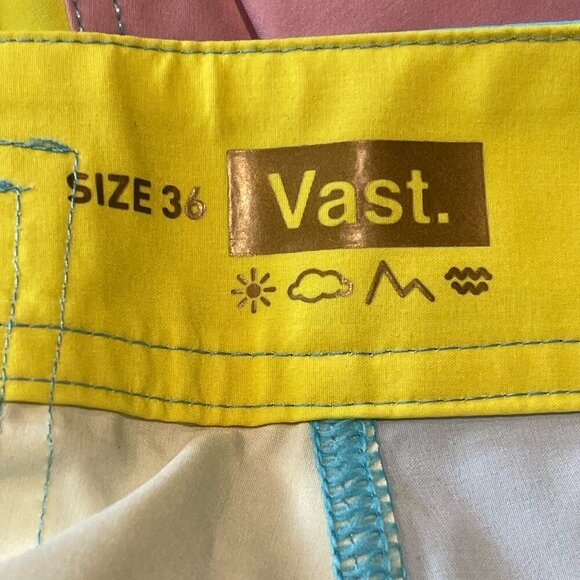 Vast Beta III Men's Boardshort in Pink Multi - Size 36 - NWT - Picture 4 of 8